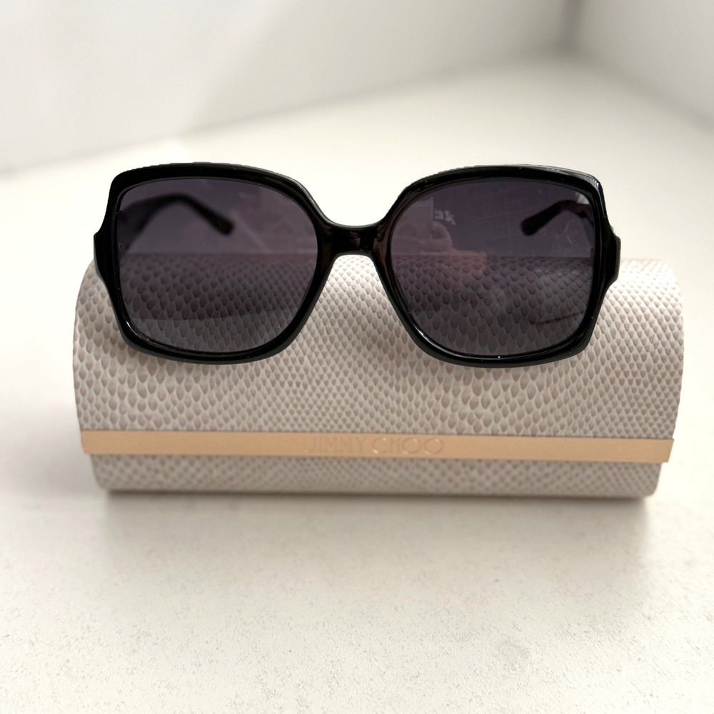 Jimmy Choo Women's 55mm Grey Sunglasses Summer Vacation Designer Sunnies